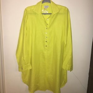 New Yellow Linen Tunic